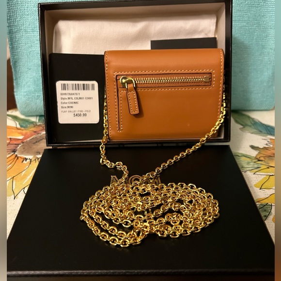 MCM Mode Travia Trifold Chain Wallet - Picture 2 of 14